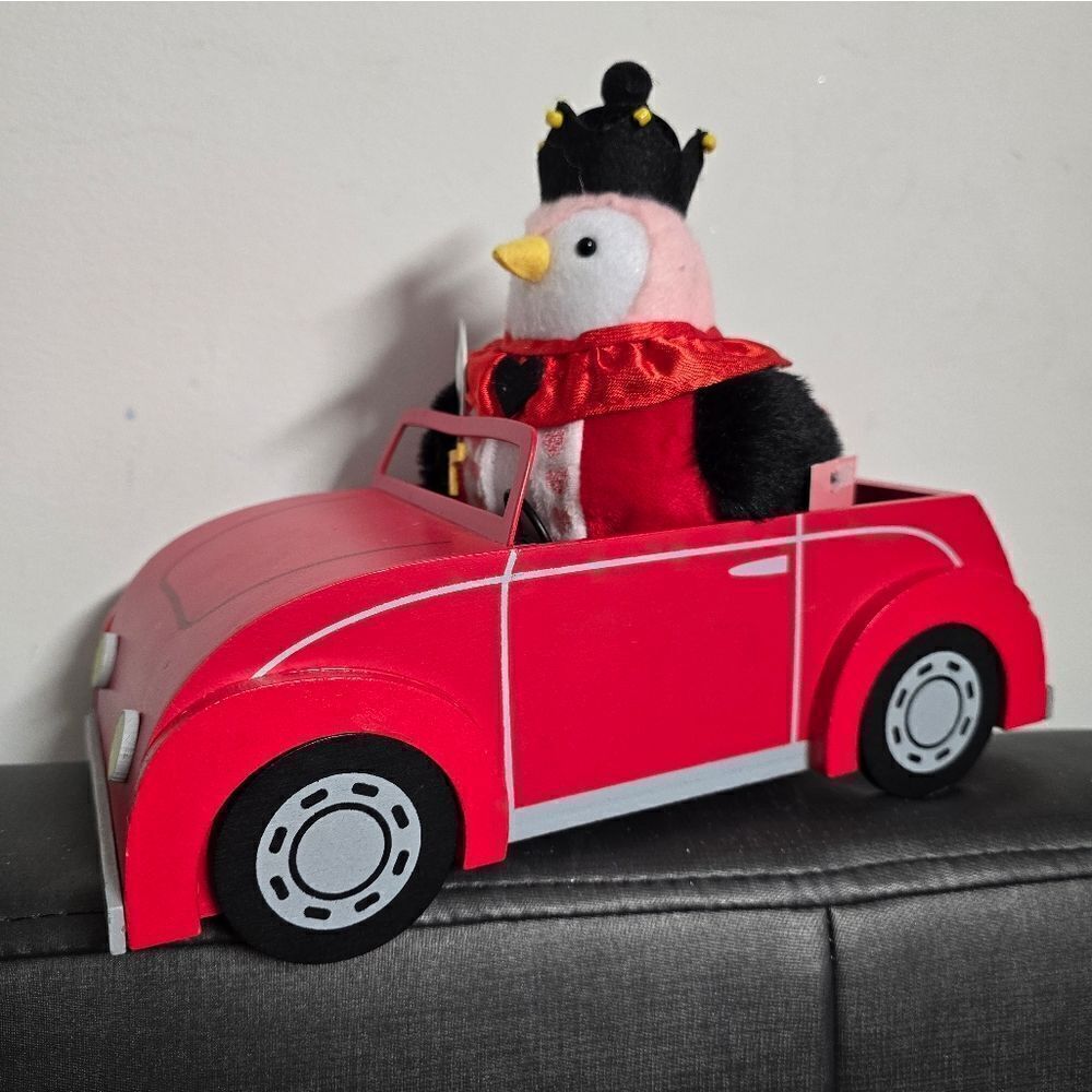 New Featherly Friends Valentine's Day Decor Bundle, Red Car and Kingsley Bird